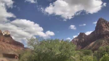 Weather camera view of Zion Canyon Village.