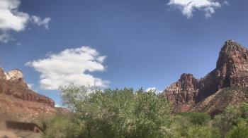 Weather camera view of Zion Canyon Village.