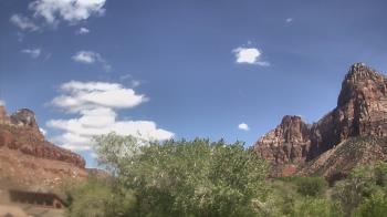 Weather camera view of Zion Canyon Village.