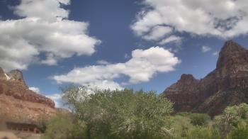 Weather camera view of Zion Canyon Village.