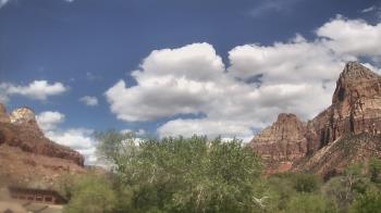 Weather camera view of Zion Canyon Village.