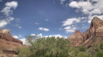 Weather camera view of Zion Canyon Village.