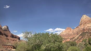 Weather camera view of Zion Canyon Village.