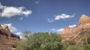 Weather camera view of Zion Canyon Village.
