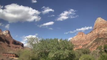 Weather camera view of Zion Canyon Village.