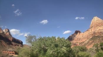 Weather camera view of Zion Canyon Village.