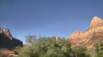 Weather camera view of Zion Canyon Village.