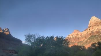 Weather camera view of Zion Canyon Village.