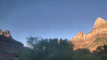 Weather camera view of Zion Canyon Village.