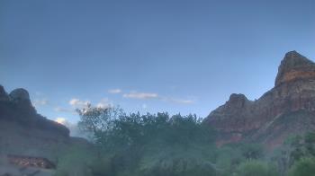 Weather camera view of Zion Canyon Village.