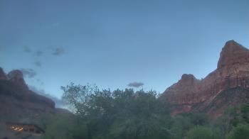 Weather camera view of Zion Canyon Village.