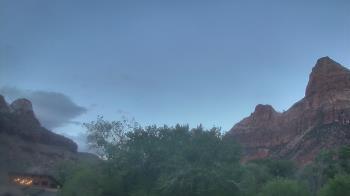 Weather camera view of Zion Canyon Village.