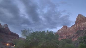Weather camera view of Zion Canyon Village.