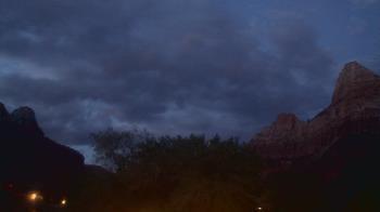 Weather camera view of Zion Canyon Village.