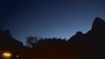 Weather camera view of Zion Canyon Village.