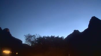 Weather camera view of Zion Canyon Village.