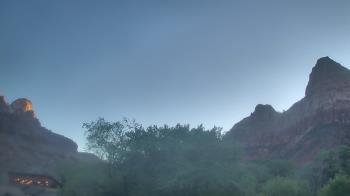 Weather camera view of Zion Canyon Village.