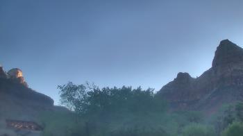 Weather camera view of Zion Canyon Village.