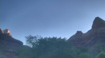 Weather camera view of Zion Canyon Village.