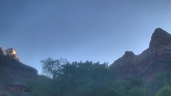 Weather camera view of Zion Canyon Village.