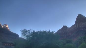 Weather camera view of Zion Canyon Village.
