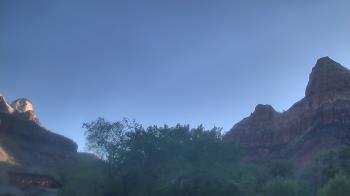 Weather camera view of Zion Canyon Village.