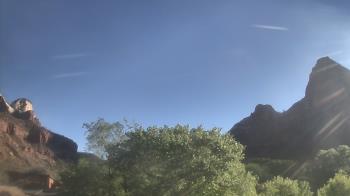 Weather camera view of Zion Canyon Village.