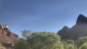 Weather camera view of Zion Canyon Village.