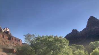 Weather camera view of Zion Canyon Village.
