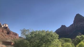 Weather camera view of Zion Canyon Village.