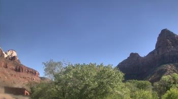Weather camera view of Zion Canyon Village.