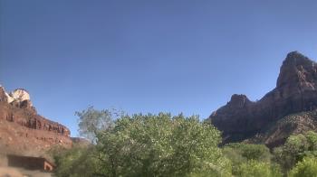 Weather camera view of Zion Canyon Village.