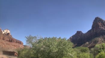 Weather camera view of Zion Canyon Village.