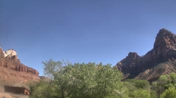 Weather camera view of Zion Canyon Village.