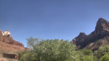 Weather camera view of Zion Canyon Village.