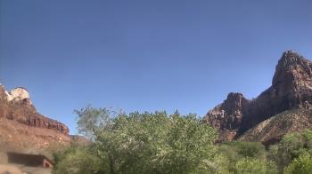 Weather camera view of Zion Canyon Village.