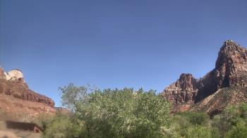 Weather camera view of Zion Canyon Village.