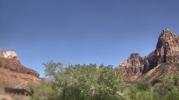 Weather camera view of Zion Canyon Village.