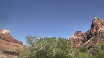 Weather camera view of Zion Canyon Village.