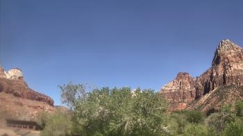 Weather camera view of Zion Canyon Village.