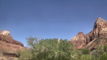 Weather camera view of Zion Canyon Village.