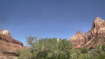 Weather camera view of Zion Canyon Village.