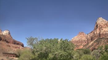 Weather camera view of Zion Canyon Village.