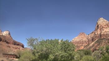Weather camera view of Zion Canyon Village.