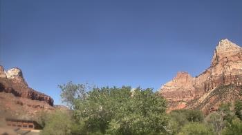 Weather camera view of Zion Canyon Village.