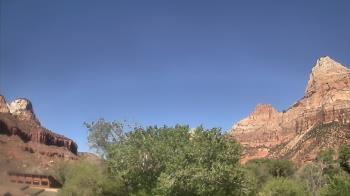 Weather camera view of Zion Canyon Village.