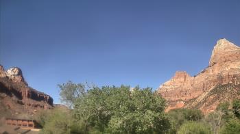 Weather camera view of Zion Canyon Village.