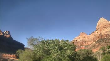 Weather camera view of Zion Canyon Village.