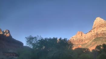 Weather camera view of Zion Canyon Village.