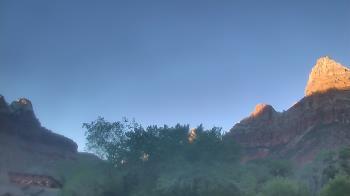 Weather camera view of Zion Canyon Village.